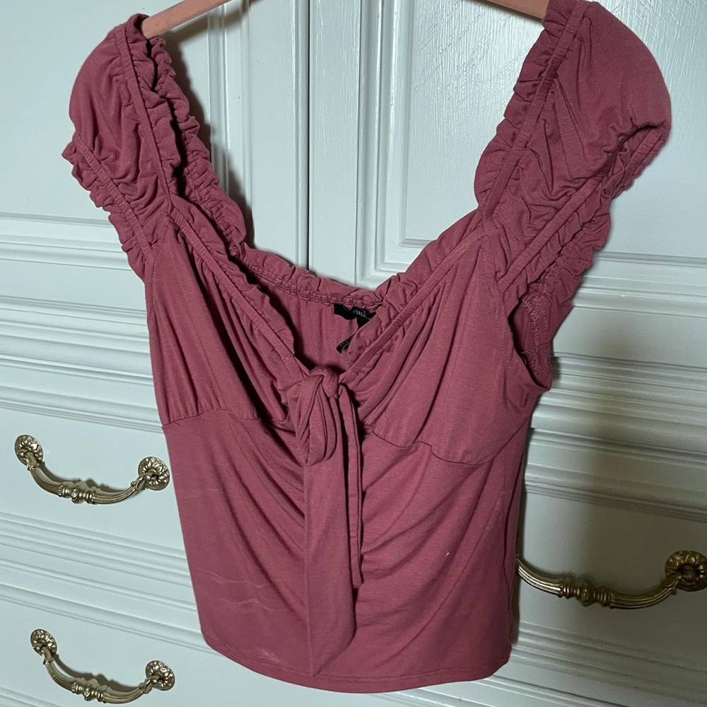 Mauve Tie Top